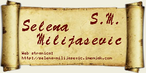 Selena Milijašević vizit kartica